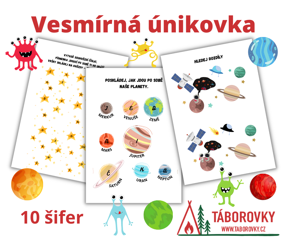 Vesmírná únikovka vhodná pro malé milovníky luštění